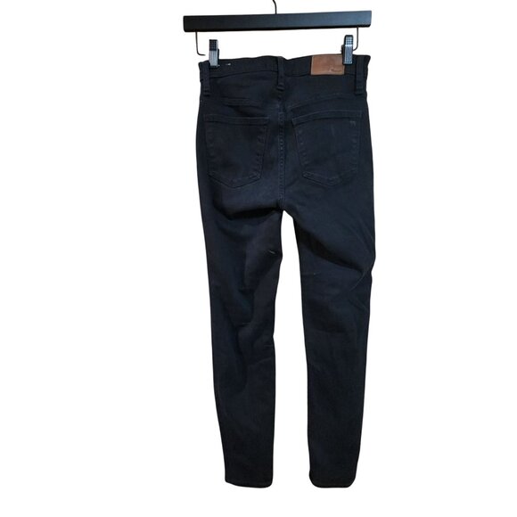 Madewell Womens 9" High-Rise Skinny Jeans Size 25 Black Denim - Picture 2 of 4